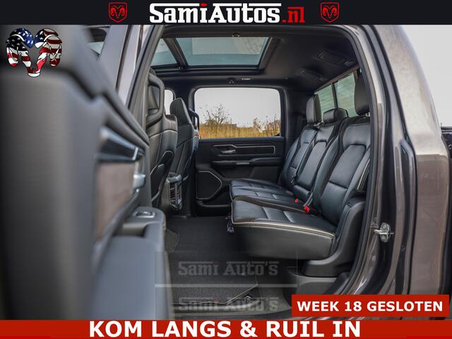 Dodge RAM PICKUP HULK PACK | 360 CAMERA | ADAPTIVE CRUSE | PANODAK | VOLLE UITVOERING | LARAMIE NIGHT | 5.7 V8 HEMI 402PK 4x4 | CREWCAB 5 PERSOONS | GRIJSKENTEKEN | Granite Crystal Metallic Mijn Voorraad Nr 1998 - 24130