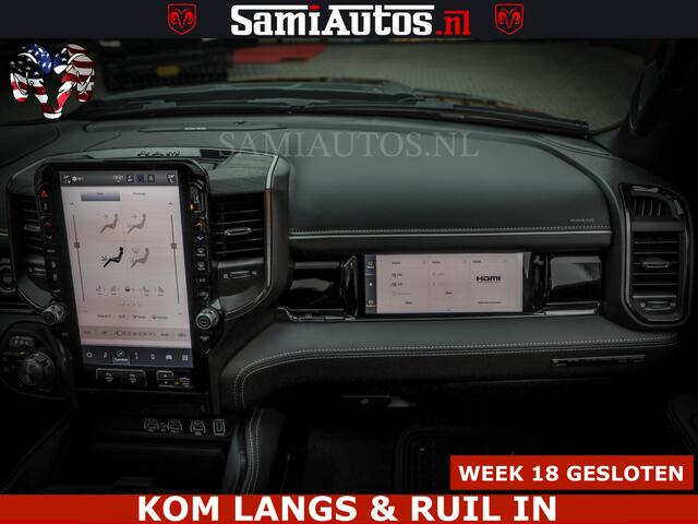 Dodge RAM PICKUP COBRA EDITION | All-In Prijs | Limited Night High Output 540HP 706Nm | Massage + Full Option | De Meest Luxe en Volle Pick-Up in zijn Klasse | Cobra pakket tegen meerprijs! | Comfortabele Dubbele Cabine met Royale 5 Zitplaatsen | BPM vrij | Nu Leverbaar u