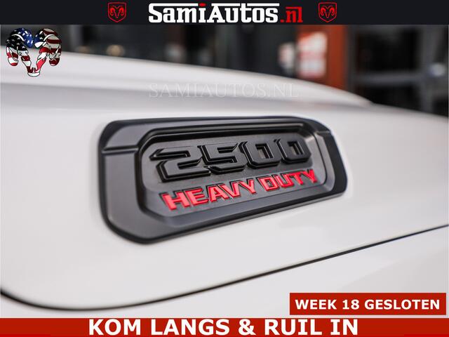 Dodge RAM PICKUP POWER WAGON | 6 PERSOONS | 6.4 V8 4X4 | ADAPTIVE | FULL LED | TREK LIER | OPEN DAK | 6.4F BAK | 3500KG | CAMERA V+A | SPER DIFF | TWO TONE UITVOERING | ALARM | VOLLE UITVOERING |