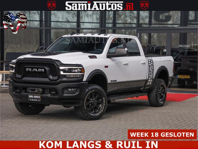 Dodge RAM PICKUP POWER WAGON | 6 PERSOONS | 6.4 V8 4X4 | ADAPTIVE | FULL LED | TREK LIER | OPEN DAK | 6.4F BAK | 3500KG | CAMERA V+A | SPER DIFF | TWO TONE UITVOERING | ALARM | VOLLE UITVOERING |