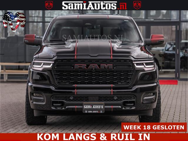 Dodge RAM PICKUP Limited H.O 540HP 706Nm | Massage + Full Option | De Meest Luxe en Volle Pick-Up in zijn Klasse | Comfortabele Dubbele Cabine met Royale 5 Zitplaatsen | BPM vrij | Nu Leverbaar uit Voorraad | Voorraad Nr 2304 - 8540