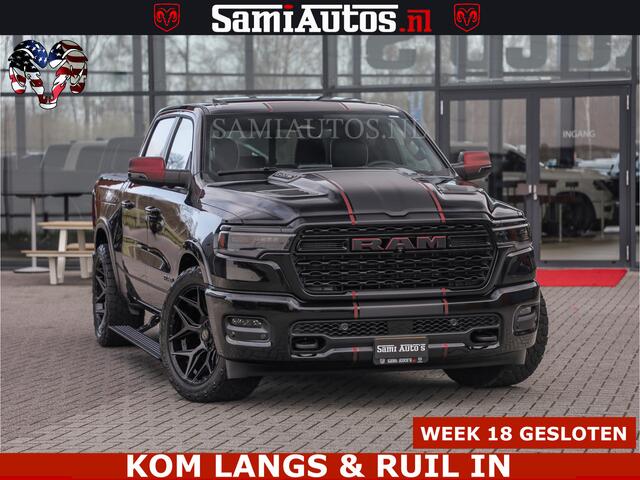 Dodge RAM PICKUP Limited H.O 540HP 706Nm | Massage + Full Option | De Meest Luxe en Volle Pick-Up in zijn Klasse | Comfortabele Dubbele Cabine met Royale 5 Zitplaatsen | BPM vrij | Nu Leverbaar uit Voorraad | Voorraad Nr 2304 - 8540