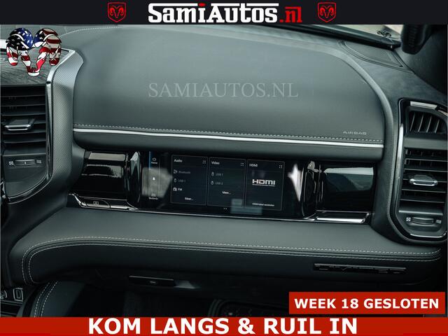 Dodge RAM PICKUP Limited H.O 540HP 706Nm | Massage + Full Option | De Meest Luxe en Volle Pick-Up in zijn Klasse | Comfortabele Dubbele Cabine met Royale 5 Zitplaatsen | BPM vrij | Nu Leverbaar uit Voorraad | Voorraad Nr 2304 - 8540