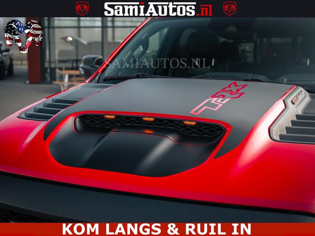 Dodge RAM PICKUP TRX HELLCAT | 6.2 V8 702PK | FLAME RED | BOM VOL | CARBON | RAMBAR | HUD | LPG | BEAD-LOCK WHEELS | CREW CAB 5 PERSOONS | BEDRIJFS AUTO DUBBELE CABINE DC |