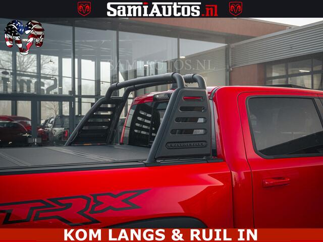 Dodge RAM PICKUP TRX HELLCAT | 6.2 V8 702PK | FLAME RED | BOM VOL | CARBON | RAMBAR | HUD | LPG | BEAD-LOCK WHEELS | CREW CAB 5 PERSOONS | BEDRIJFS AUTO DUBBELE CABINE DC |