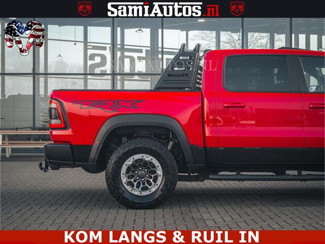 Dodge RAM PICKUP TRX HELLCAT | 6.2 V8 702PK | FLAME RED | BOM VOL | CARBON | RAMBAR | HUD | LPG | BEAD-LOCK WHEELS | CREW CAB 5 PERSOONS | BEDRIJFS AUTO DUBBELE CABINE DC |