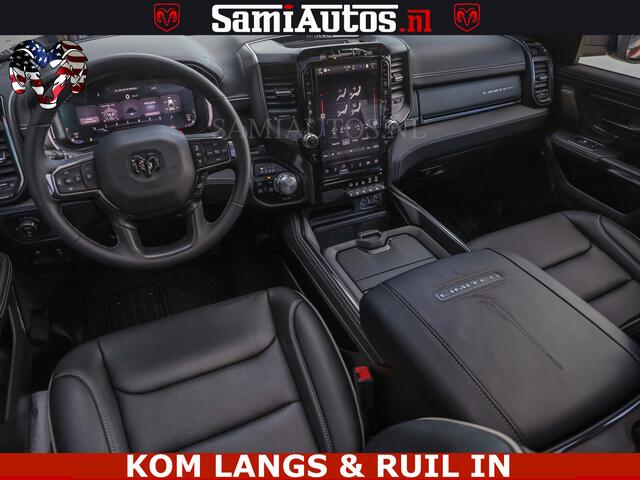 Dodge RAM PICKUP BLACK BEAST HULK 5.7 V8 | HUD | WIDE BODY | BOM VOL | CREW CAB DUBBELE CABINE | 5 PERSOONS | MEGA DIKKE LIMITED BLACK ON BLACK | ZO GOED ALS NIEUW |