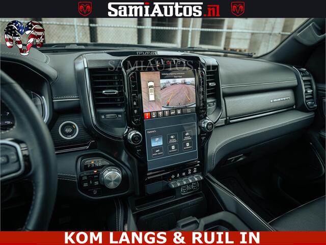 Dodge RAM PICKUP BLACK BEAST HULK 5.7 V8 | HUD | WIDE BODY | BOM VOL | CREW CAB DUBBELE CABINE | 5 PERSOONS | MEGA DIKKE LIMITED BLACK ON BLACK | ZO GOED ALS NIEUW |