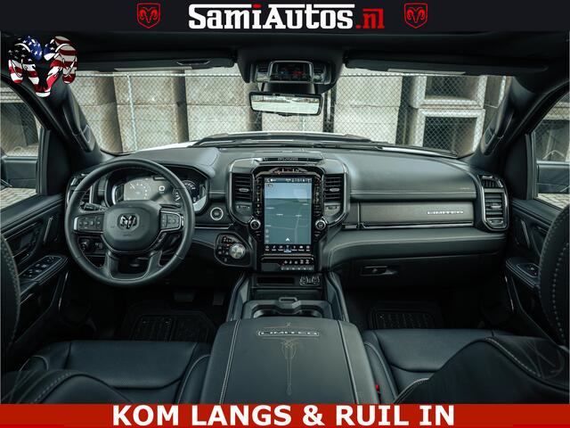 Dodge RAM PICKUP BLACK BEAST HULK 5.7 V8 | HUD | WIDE BODY | BOM VOL | CREW CAB DUBBELE CABINE | 5 PERSOONS | MEGA DIKKE LIMITED BLACK ON BLACK | ZO GOED ALS NIEUW |
