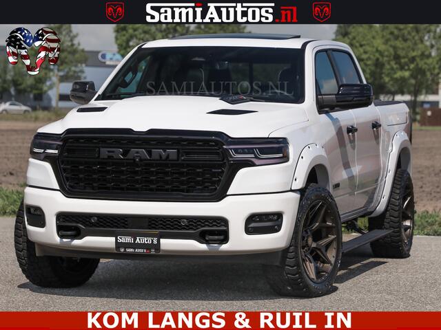 Dodge RAM PICKUP LIMITED H.O 540PK 706Nm | Massage + Full Option | De Meest Luxe en Volle Pick-Up in zijn Klasse | Comfortabele Dubbele Cabine met Royale 5 Zitplaatsen | BPM vrij | Nu Leverbaar uit Voorraad | Voorraad Nr 2336 - 7700