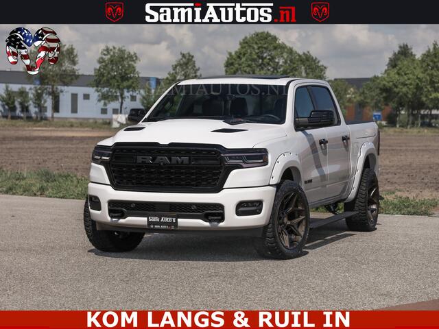 Dodge RAM PICKUP Limited Night High Output 540HP 706Nm | Massage + Full Option | De Meest Luxe en Volle Pick-Up in zijn Klasse | Comfortabele Dubbele Cabine met Royale 5 Zitplaatsen | BPM vrij | Nu Leverbaar uit Voorraad | Voorraad Nr 2351 - 7478
