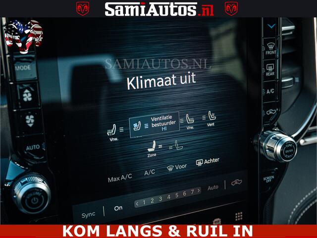Dodge RAM PICKUP Limited Night High Output 540HP 706Nm | Massage + Full Option | De Meest Luxe en Volle Pick-Up in zijn Klasse | Comfortabele Dubbele Cabine met Royale 5 Zitplaatsen | BPM vrij | Nu Leverbaar uit Voorraad | Voorraad Nr 2351 - 7478