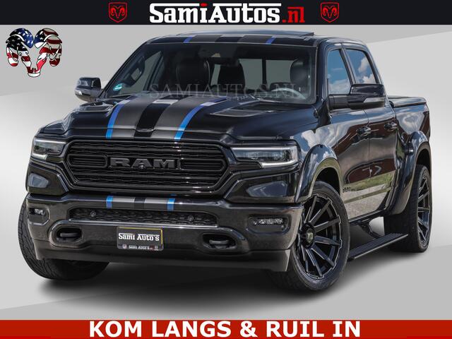Dodge RAM PICKUP HULK PACK LIMITED | 5.7 V8 | WIDE BODY | STRIPING | HUD | LUCHTVERING | OPEN UITLAAT KLEP | BOM VOL CREW CAB | DUBBELE CABINE | DC | 5 PERSOONS |