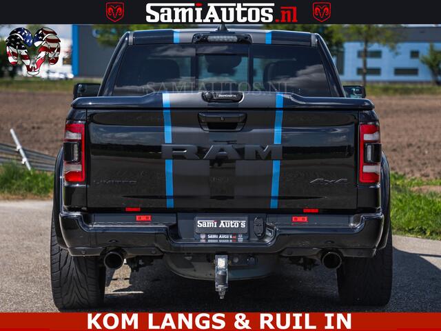 Dodge RAM PICKUP HULK PACK LIMITED | 5.7 V8 | WIDE BODY | STRIPING | HUD | LUCHTVERING | OPEN UITLAAT KLEP | BOM VOL CREW CAB | DUBBELE CABINE | DC | 5 PERSOONS |