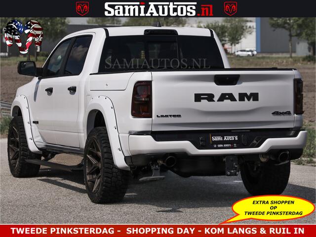 Dodge RAM PICKUP Limited Night High Output 540HP 706Nm | Massage + Full Option | De Meest Luxe en Volle Pick-Up in zijn Klasse | Comfortabele Dubbele Cabine met Royale 5 Zitplaatsen | BPM vrij | Nu Leverbaar uit Voorraad | Voorraad Nr 2351 - 7478