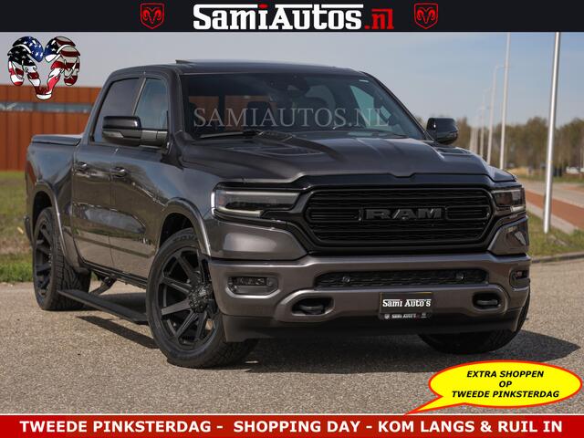 Dodge RAM PICKUP LIMITED | 5.7 V8 HEMI 402PK | TUFF WIELEN | MEEST VOLLE LIMITED | PRACHTIGE KLEUR GRANITE CRYSTAL PEARL | CREW CAB | DUBBELE CABINE DC 5 PERSOONS | CREW CAB 5 PERSOONS | DUBBELE CABINE DC | MEEST ROYALE EN COMFORTABELE BEDRIJFSAUTO | HEAD-UP | LUCHTVERING