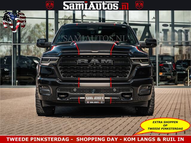 Dodge RAM PICKUP HULK | Limited Night H.O 540HP 706Nm | Massage + Full Option | De Meest Luxe en Volle Pick-Up in zijn Klasse | Hulk Pack is meer prijs | Comfortabele Dubbele Cabine met Royale 5 Zitplaatsen | BPM vrij | Nu Leverbaar uit Voorraad | Voorraad Nr 2357 - 5182