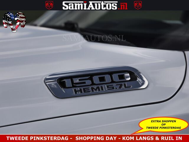 Dodge RAM PICKUP BOM VOL | 5.7 V8 HEMI 402 PK | LUCHTVERING | ADAPTIVE CRUISE | PANODAK | 360 CAMERA | OPEN UITLAAT KLEP | CREW CAB | DUBBELE CABINE | 5 PERSOONS | DC |