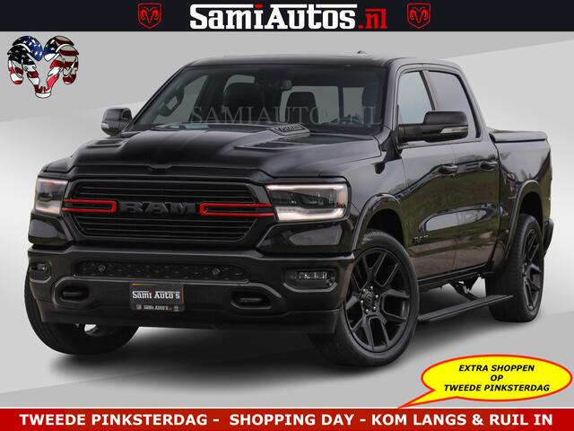Dodge RAM PICKUP BLACK OPS | 5.7 V8 4x4 | SPORT NIGHT EDITION | PANORAMA DAK | COMFORT STOELEN | 22 INCH WIELEN | OPEN UITLAAT KLEP ELEKTR | CREW CAB 5 ZIT PLAATSEN | DUBBELE CABINE | DC | Eerste Eigenaar | Origineel Nederlandse auto |