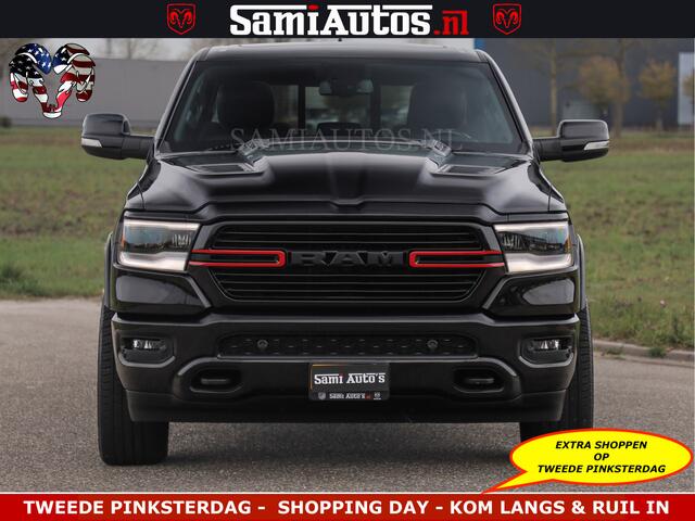 Dodge RAM PICKUP BLACK OPS | 5.7 V8 4x4 | SPORT NIGHT EDITION | PANORAMA DAK | COMFORT STOELEN | 22 INCH WIELEN | OPEN UITLAAT KLEP ELEKTR | CREW CAB 5 ZIT PLAATSEN | DUBBELE CABINE | DC | Eerste Eigenaar | Origineel Nederlandse auto |