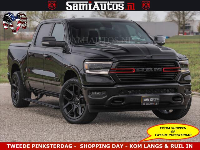 Dodge RAM PICKUP BLACK OPS | 5.7 V8 4x4 | SPORT NIGHT EDITION | PANORAMA DAK | COMFORT STOELEN | 22 INCH WIELEN | OPEN UITLAAT KLEP ELEKTR | CREW CAB 5 ZIT PLAATSEN | DUBBELE CABINE | DC | Eerste Eigenaar | Origineel Nederlandse auto |