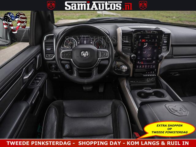 Dodge RAM PICKUP BLACK OPS | 5.7 V8 4x4 | SPORT NIGHT EDITION | PANORAMA DAK | COMFORT STOELEN | 22 INCH WIELEN | OPEN UITLAAT KLEP ELEKTR | CREW CAB 5 ZIT PLAATSEN | DUBBELE CABINE | DC | Eerste Eigenaar | Origineel Nederlandse auto |