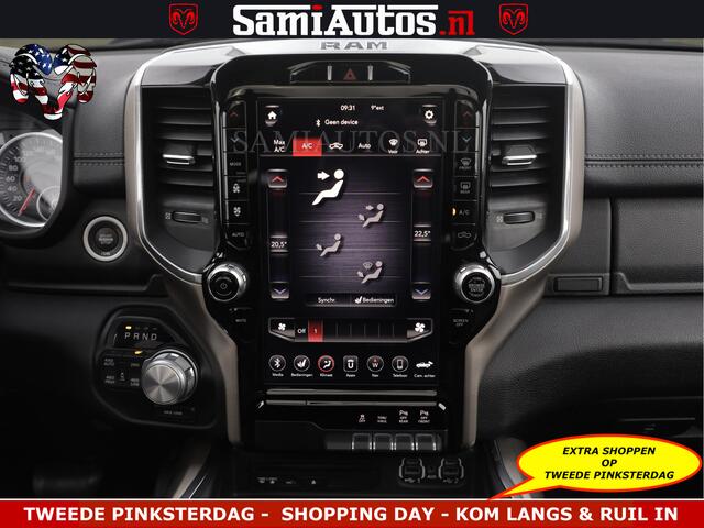 Dodge RAM PICKUP BLACK OPS | 5.7 V8 4x4 | SPORT NIGHT EDITION | PANORAMA DAK | COMFORT STOELEN | 22 INCH WIELEN | OPEN UITLAAT KLEP ELEKTR | CREW CAB 5 ZIT PLAATSEN | DUBBELE CABINE | DC | Eerste Eigenaar | Origineel Nederlandse auto |
