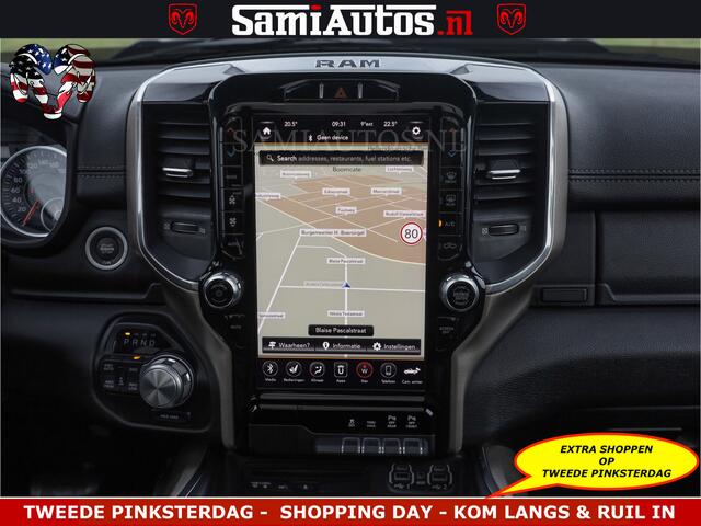 Dodge RAM PICKUP BLACK OPS | 5.7 V8 4x4 | SPORT NIGHT EDITION | PANORAMA DAK | COMFORT STOELEN | 22 INCH WIELEN | OPEN UITLAAT KLEP ELEKTR | CREW CAB 5 ZIT PLAATSEN | DUBBELE CABINE | DC | Eerste Eigenaar | Origineel Nederlandse auto |