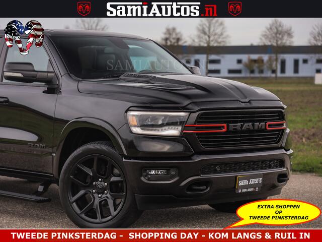 Dodge RAM PICKUP BLACK OPS | 5.7 V8 4x4 | SPORT NIGHT EDITION | PANORAMA DAK | COMFORT STOELEN | 22 INCH WIELEN | OPEN UITLAAT KLEP ELEKTR | CREW CAB 5 ZIT PLAATSEN | DUBBELE CABINE | DC | Eerste Eigenaar | Origineel Nederlandse auto |