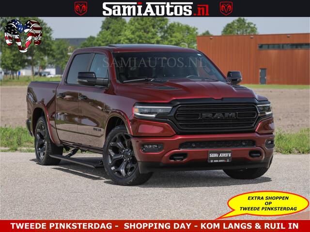 Dodge RAM PICKUP DELMONICO | LIMITED NIGHT 5.7 V8 | BOM VOL | HUD | LUCHTVERING | MEEST LUXE DUBBELE CABINE | 5 PERSOONS | ROYALE STOELEN MET LUXE BEKLEDING | DC | GRIJSKENTEKEN | Z.G.A.N | EERSTE EIGENAAR | ORIGINELE NEDERLANDSE AUTO |