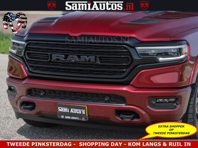 Dodge RAM PICKUP DELMONICO | LIMITED NIGHT 5.7 V8 | BOM VOL | HUD | LUCHTVERING | MEEST LUXE DUBBELE CABINE | 5 PERSOONS | ROYALE STOELEN MET LUXE BEKLEDING | DC | GRIJSKENTEKEN | Z.G.A.N | EERSTE EIGENAAR | ORIGINELE NEDERLANDSE AUTO |