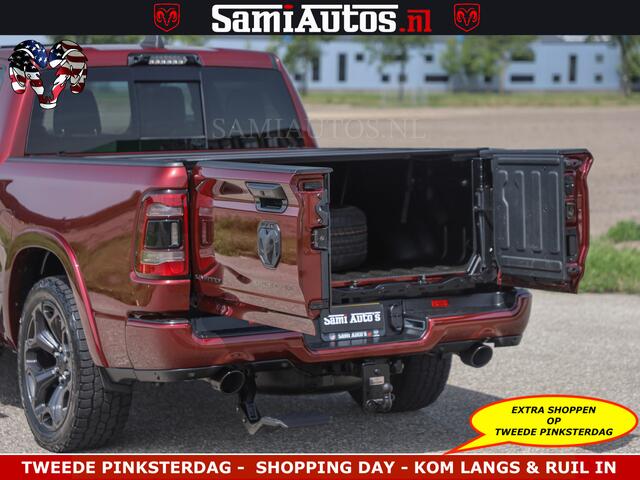 Dodge RAM PICKUP DELMONICO | LIMITED NIGHT 5.7 V8 | BOM VOL | HUD | LUCHTVERING | MEEST LUXE DUBBELE CABINE | 5 PERSOONS | ROYALE STOELEN MET LUXE BEKLEDING | DC | GRIJSKENTEKEN | Z.G.A.N | EERSTE EIGENAAR | ORIGINELE NEDERLANDSE AUTO |