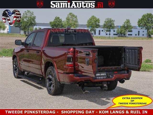 Dodge RAM PICKUP DELMONICO | LIMITED NIGHT 5.7 V8 | BOM VOL | HUD | LUCHTVERING | MEEST LUXE DUBBELE CABINE | 5 PERSOONS | ROYALE STOELEN MET LUXE BEKLEDING | DC | GRIJSKENTEKEN | Z.G.A.N | EERSTE EIGENAAR | ORIGINELE NEDERLANDSE AUTO |