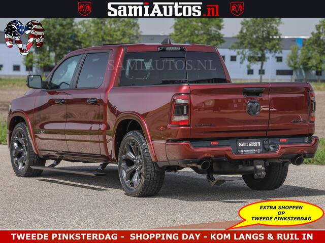 Dodge RAM PICKUP DELMONICO | LIMITED NIGHT 5.7 V8 | BOM VOL | HUD | LUCHTVERING | MEEST LUXE DUBBELE CABINE | 5 PERSOONS | ROYALE STOELEN MET LUXE BEKLEDING | DC | GRIJSKENTEKEN | Z.G.A.N | EERSTE EIGENAAR | ORIGINELE NEDERLANDSE AUTO |