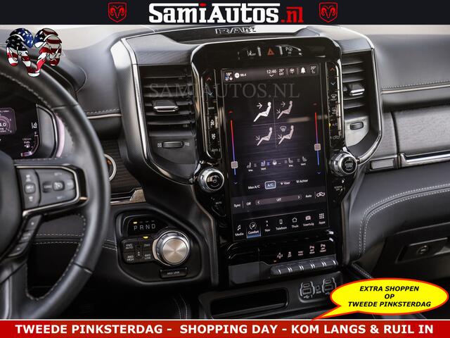 Dodge RAM PICKUP DELMONICO | LIMITED NIGHT 5.7 V8 | BOM VOL | HUD | LUCHTVERING | MEEST LUXE DUBBELE CABINE | 5 PERSOONS | ROYALE STOELEN MET LUXE BEKLEDING | DC | GRIJSKENTEKEN | Z.G.A.N | EERSTE EIGENAAR | ORIGINELE NEDERLANDSE AUTO |