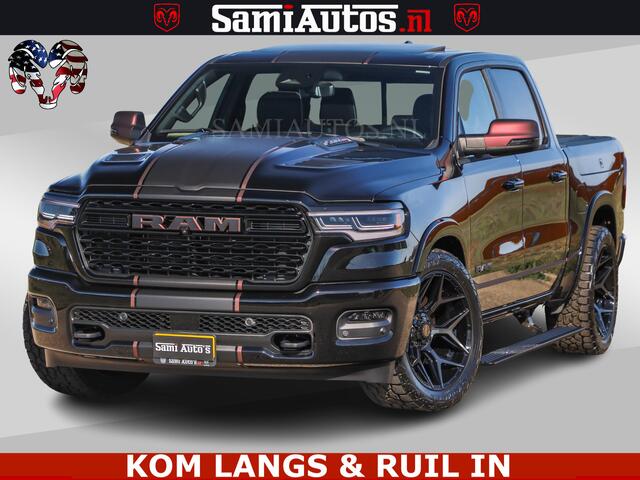 Dodge RAM PICKUP Limited H.O 540HP 706Nm | Massage + Full Option | De Meest Luxe en Volle Pick-Up in zijn Klasse | Comfortabele Dubbele Cabine met Royale 5 Zitplaatsen | BPM vrij | Nu Leverbaar uit Voorraad | Voorraad Nr 2304 - 8540