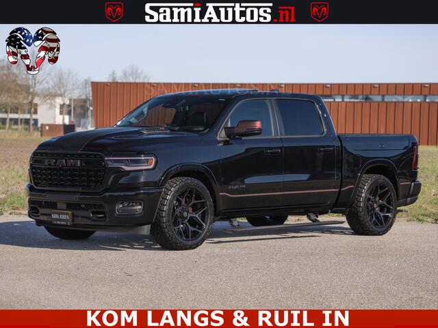 Dodge RAM PICKUP Limited H.O 540HP 706Nm | Massage + Full Option | De Meest Luxe en Volle Pick-Up in zijn Klasse | Comfortabele Dubbele Cabine met Royale 5 Zitplaatsen | BPM vrij | Nu Leverbaar uit Voorraad | Voorraad Nr 2304 - 8540