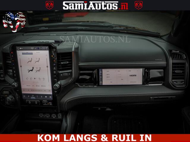 Dodge RAM PICKUP Limited Night High Output 540HP 706Nm | Massage + Full Option | De Meest Luxe en Volle Pick-Up in zijn Klasse | Comfortabele Dubbele Cabine met Royale 5 Zitplaatsen | BPM vrij | Nu Leverbaar uit Voorraad | Voorraad Nr 2335 - 5153 |