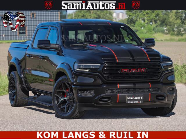 Dodge RAM PICKUP HULK 5.7 V8 402PK | LIMITED EDITION | HUD | LUCHTVERING | BLACK ON BLACK | STRIPING | WIDE BODY | BREDE WIELEN | BOM VOL CREW CAB DUBBELE CAINE 5 PERSOONS UITVOERING | TOP STAAT |