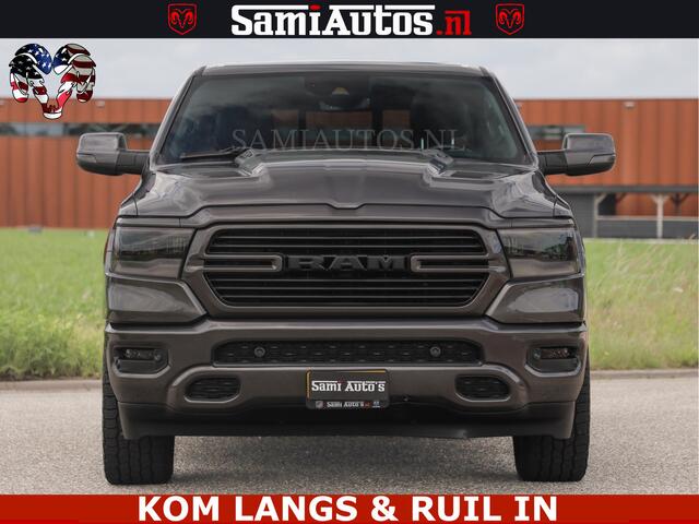 Dodge RAM PICKUP SPORT | 5.7 V8 HEMI 402PK | GRANITE CRYSTAL | GROOTSCHERM | PANO | LIMITED WIELEN | DUBBEL CABINE DC | 5 PERSOONS | GRIJSKENTEKEN |