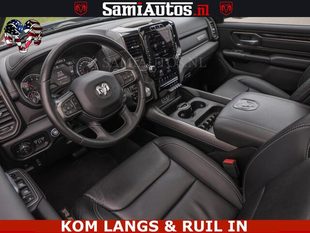 Dodge RAM PICKUP SPORT | 5.7 V8 HEMI 402PK | GRANITE CRYSTAL | GROOTSCHERM | PANO | LIMITED WIELEN | DUBBEL CABINE DC | 5 PERSOONS | GRIJSKENTEKEN |