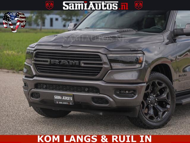 Dodge RAM PICKUP SPORT | 5.7 V8 HEMI 402PK | GRANITE CRYSTAL | GROOTSCHERM | PANO | LIMITED WIELEN | DUBBEL CABINE DC | 5 PERSOONS | GRIJSKENTEKEN |