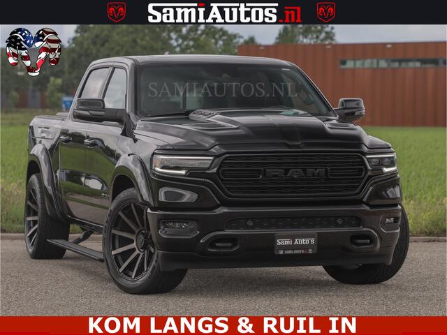Dodge RAM PICKUP LIMITED HULK | 5.7 V8 402PK " HEMI | HUD | LUCHTVERING | PANO | MWK KLEP | MEGA VOL | DC | 5 PERS | CREW CAB | DUBBELE CABINE | GRIJSKENETEKN | MEEST COMFORTABELE BEDRIJFSAUTO |