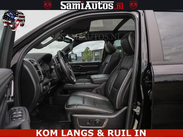 Dodge RAM PICKUP LIMITED HULK | 5.7 V8 402PK " HEMI | HUD | LUCHTVERING | PANO | MWK KLEP | MEGA VOL | DC | 5 PERS | CREW CAB | DUBBELE CABINE | GRIJSKENETEKN | MEEST COMFORTABELE BEDRIJFSAUTO |