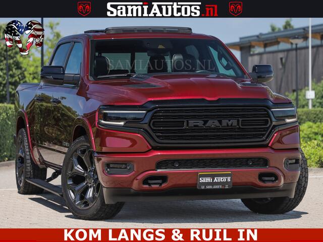 Dodge RAM PICKUP DELMONICO | LIMITED NIGHT 5.7 V8 | BOM VOL | HUD | LUCHTVERING | MEEST LUXE DUBBELE CABINE | 5 PERSOONS | ROYALE STOELEN MET LUXE BEKLEDING | DC | GRIJSKENTEKEN | Z.G.A.N | EERSTE EIGENAAR | ORIGINELE NEDERLANDSE AUTO |