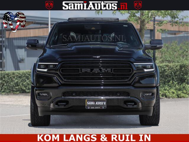Dodge RAM PICKUP LIMITED HULK | 5.7 V8 402PK " HEMI | HUD | LUCHTVERING | PANO | MWK KLEP | MEGA VOL | DC | 5 PERS | CREW CAB | DUBBELE CABINE | GRIJSKENETEKN | MEEST COMFORTABELE BEDRIJFSAUTO |
