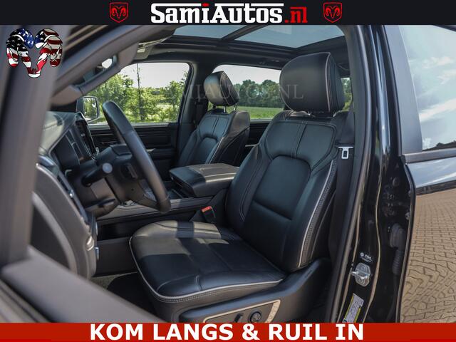 Dodge RAM PICKUP LIMITED HULK | 5.7 V8 402PK " HEMI | HUD | LUCHTVERING | PANO | MWK KLEP | MEGA VOL | DC | 5 PERS | CREW CAB | DUBBELE CABINE | GRIJSKENETEKN | MEEST COMFORTABELE BEDRIJFSAUTO |