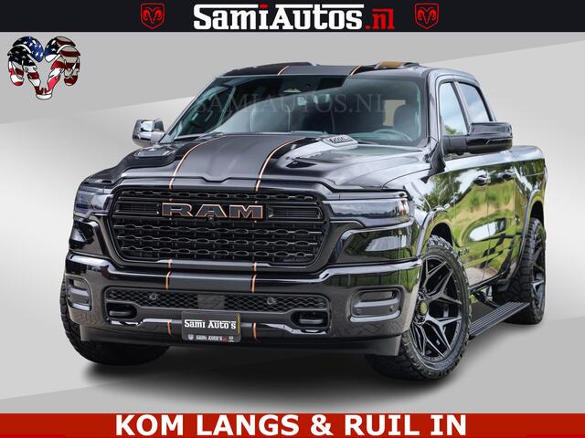 Dodge RAM PICKUP LIMITED SPORT H.O 540HP 706Nm | Massage + Full Option | De Meest Luxe en Volle Pick-Up in zijn Klasse | Comfortabele Dubbele Cabine met Royale 5 Zitplaatsen | BPM vrij | Nu Leverbaar uit Voorraad | Voorraad Nr 2355 - 5149
