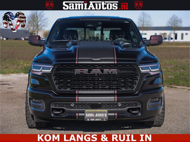 Dodge RAM PICKUP Limited Night High Output 540HP 706Nm | Massage + Full Option | De Meest Luxe en Volle Pick-Up in zijn Klasse | Comfortabele Dubbele Cabine met Royale 5 Zitplaatsen | BPM vrij | Nu Leverbaar uit Voorraad | Voorraad Nr 2335 - 5153 | De specialist in Amerik