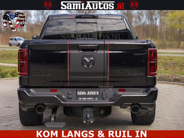 Dodge RAM PICKUP Limited Night High Output 540HP 706Nm | Massage + Full Option | De Meest Luxe en Volle Pick-Up in zijn Klasse | Comfortabele Dubbele Cabine met Royale 5 Zitplaatsen | BPM vrij | Nu Leverbaar uit Voorraad | Voorraad Nr 2335 - 5153 | De specialist in Amerik